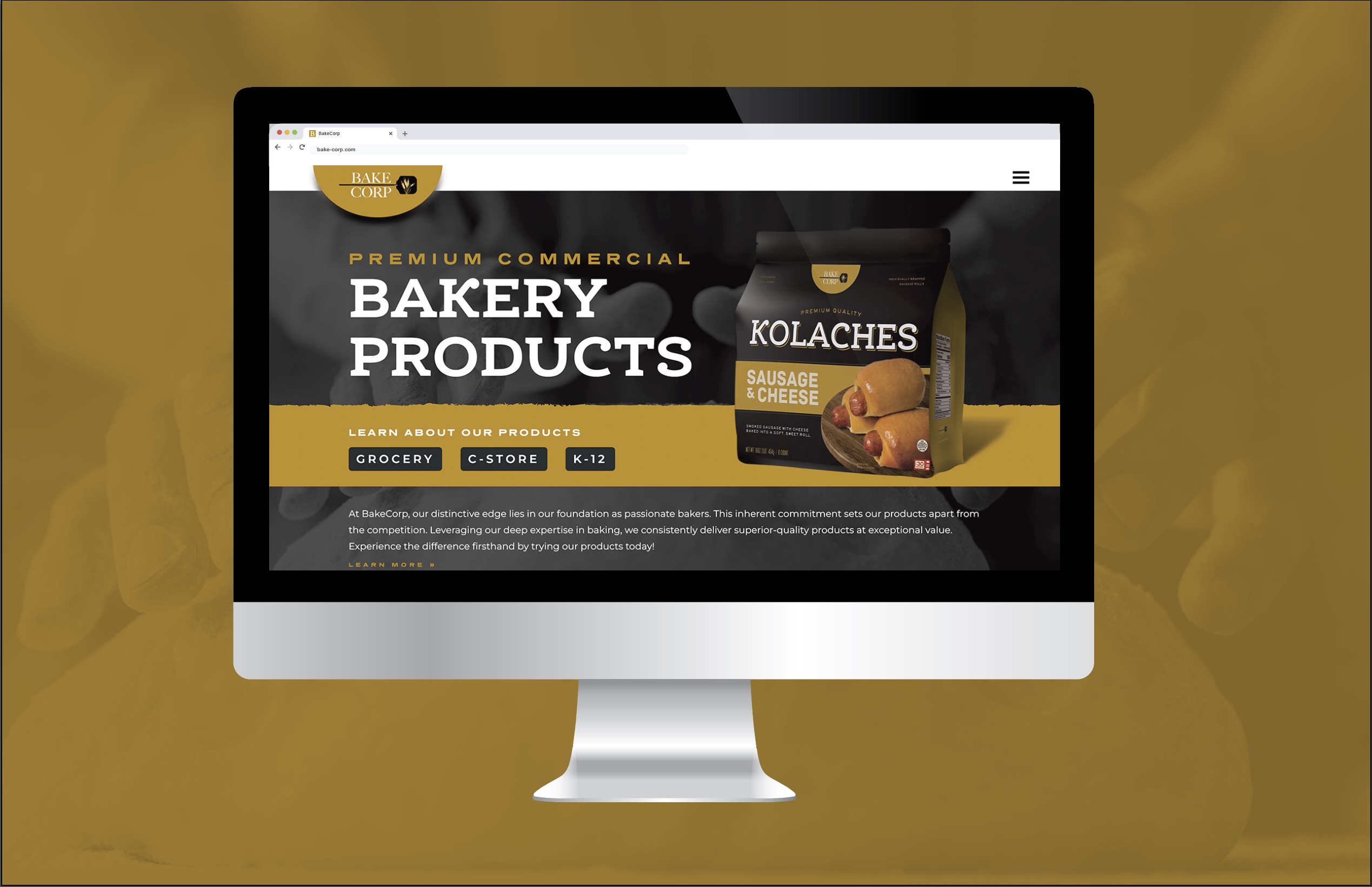 Bake Corp Website  Home